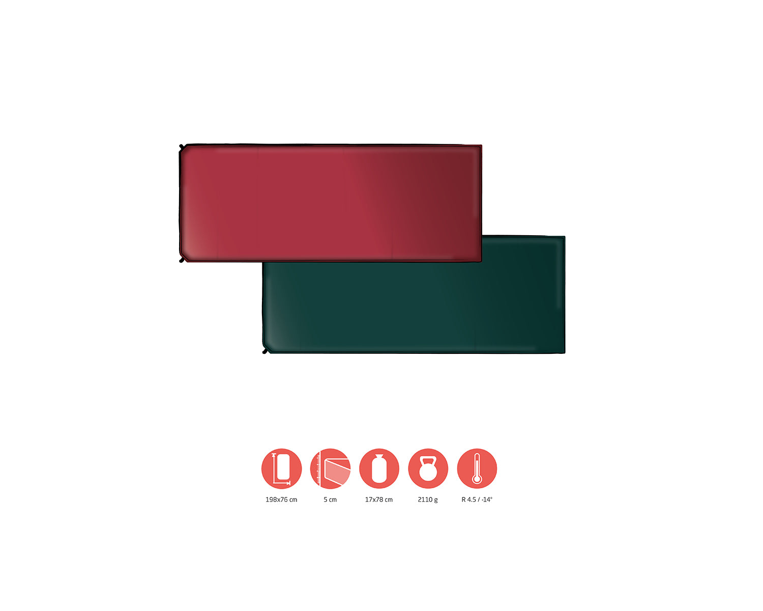 Hancock 5.0 XW Self-Infl. Mat - American Beauty Red