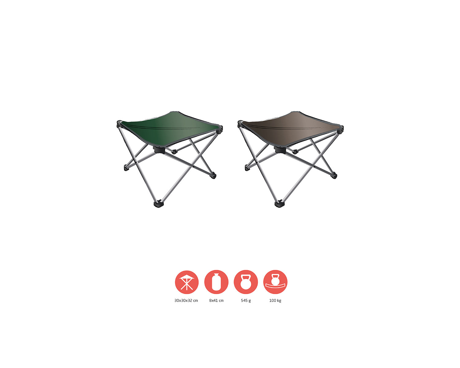 Sinyala Mini Four-legged Stool - Eden Green