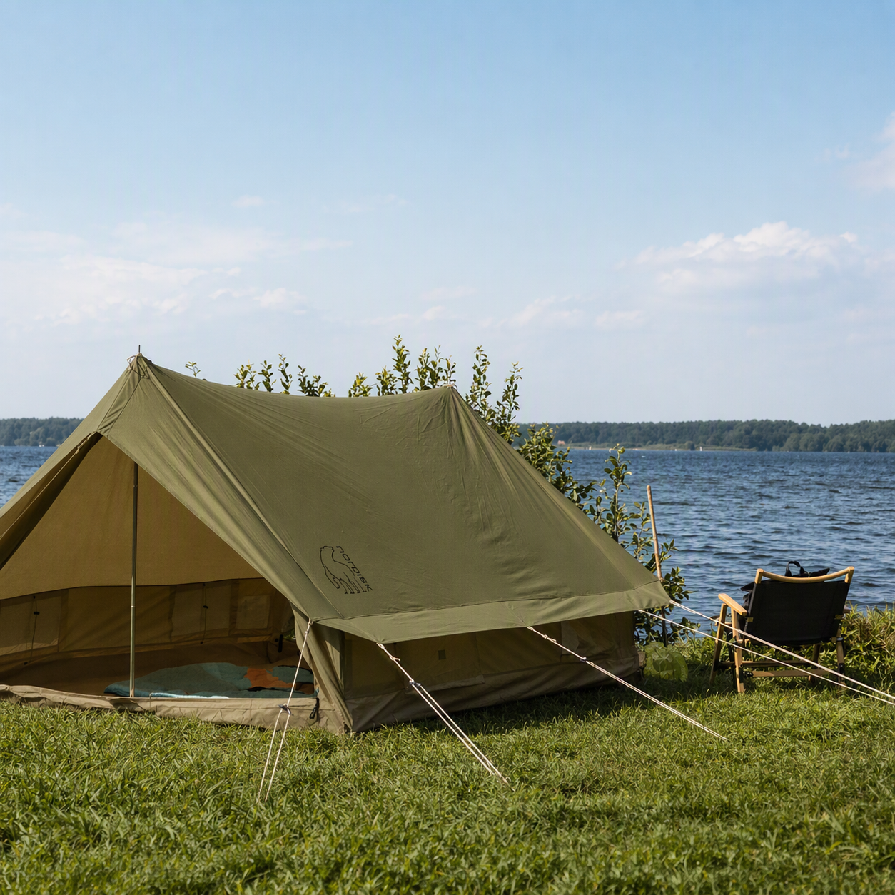 Ydun 5.5 Glamping Tent - 5.5 m² | 4 person | Green Khaki