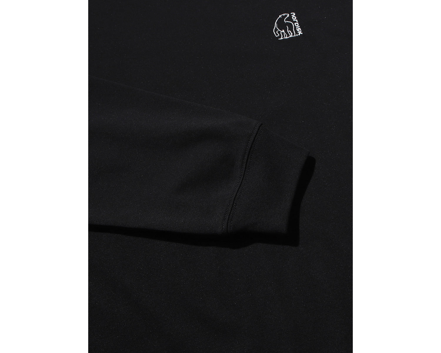 Small Polar Bear Long Sleeve T-Shirt Men's - Black