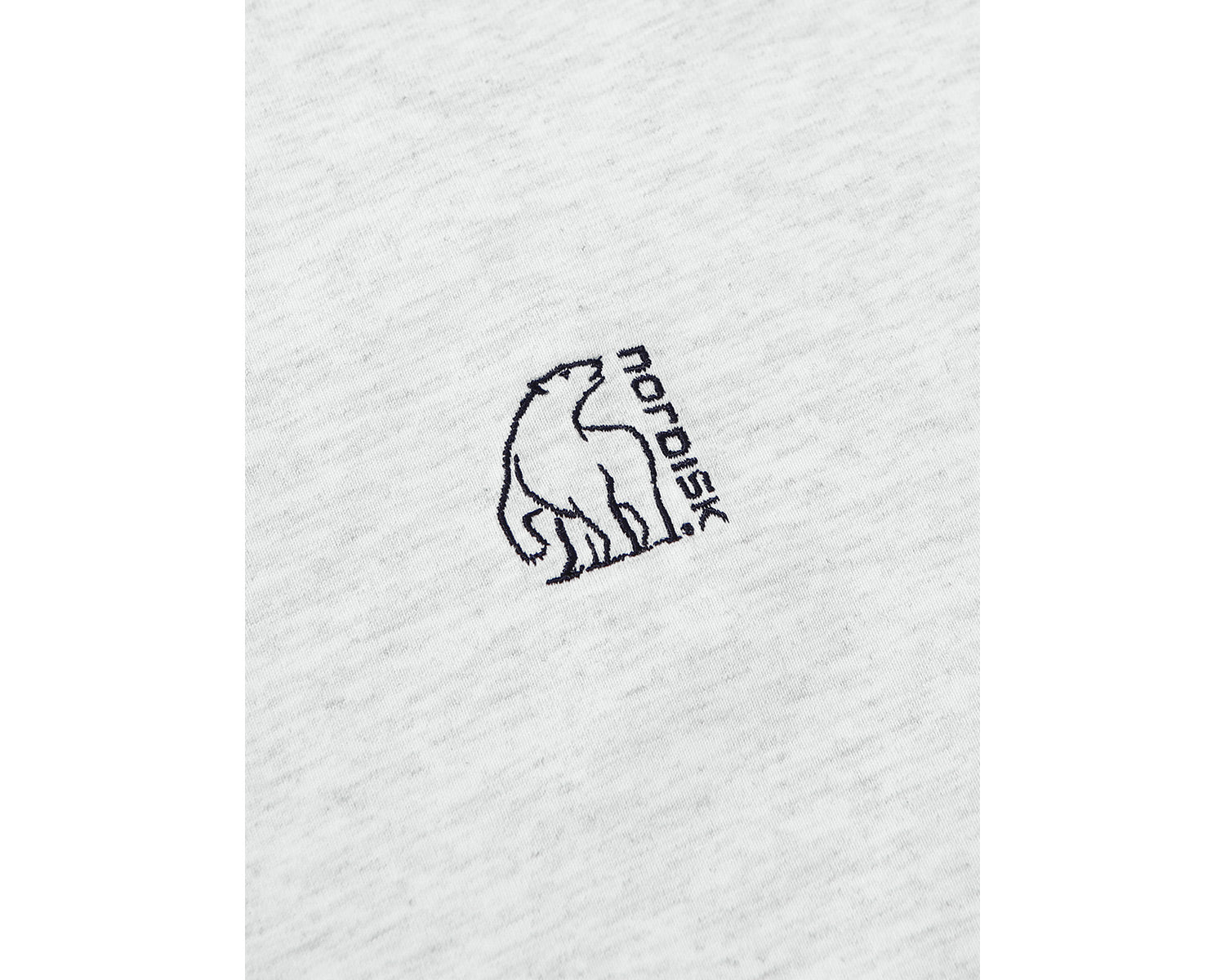 Small Polar Bear Short Sleeve T-Shirt Unisex - Light Grey