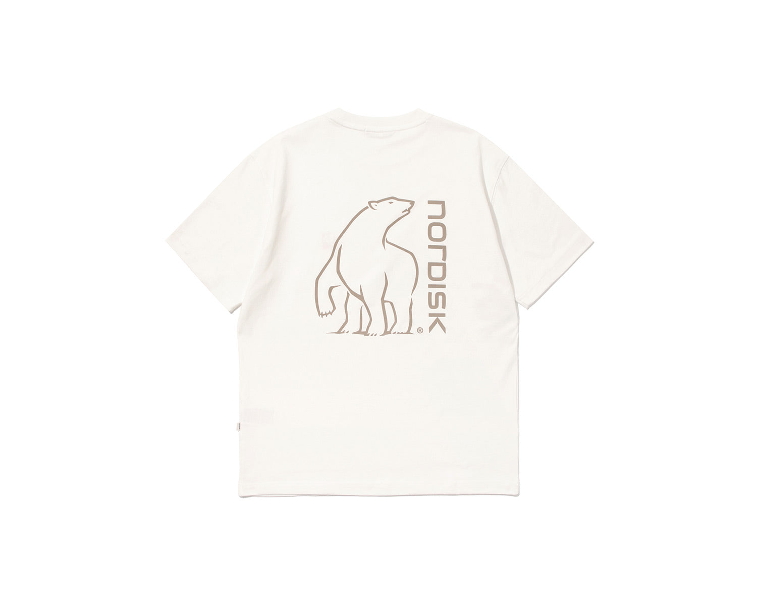 Big Polar Bear Back HW Short Sleeve T-Shirt Unisex - Off White