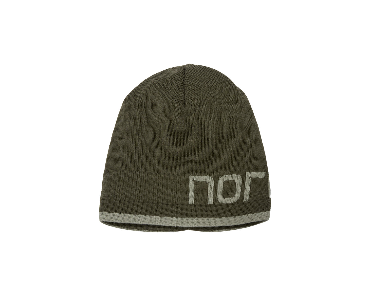Big Logo Wording Beanie Unisex - Olive Khaki
