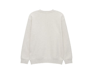 Basic Brushed Sweatshirt Unisex - Oatmeal Melange Beige