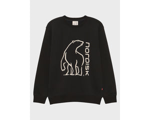 Basic Brushed Sweatshirt Unisex - Black