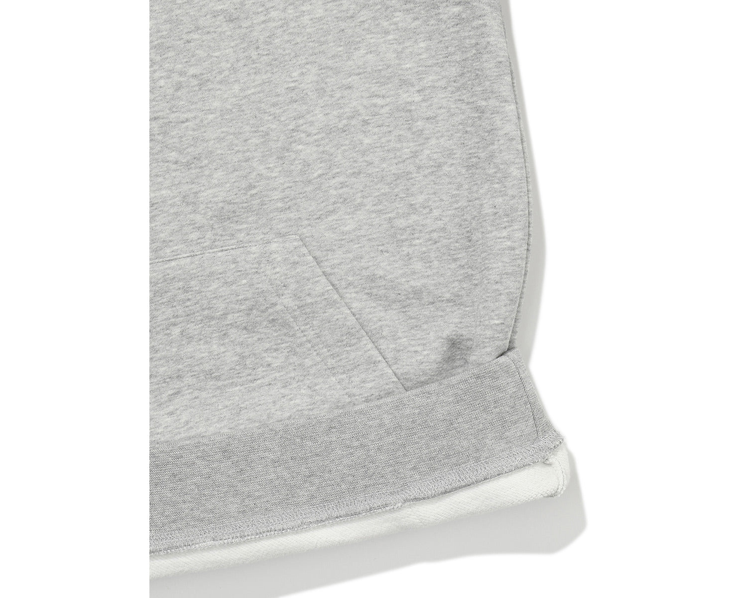 Basic Brushed Hoodie Unisex - Grey Melange