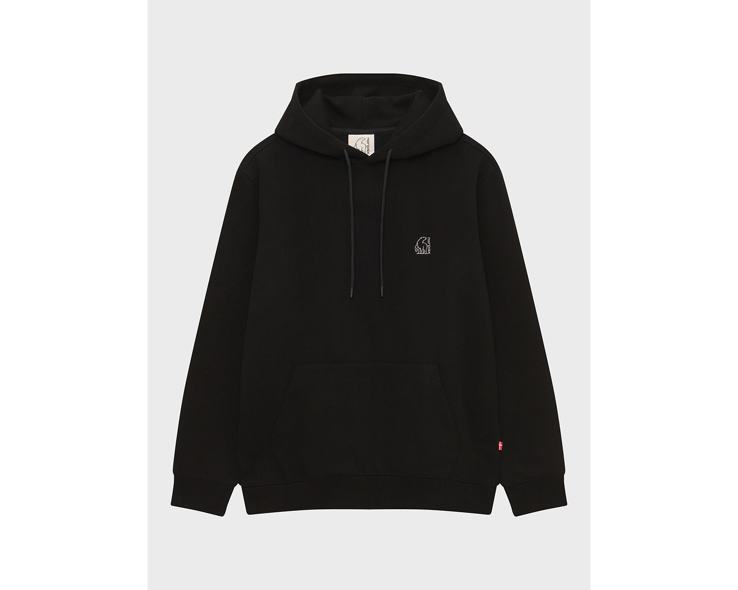 Basic Brushed Hoodie Unisex - Black