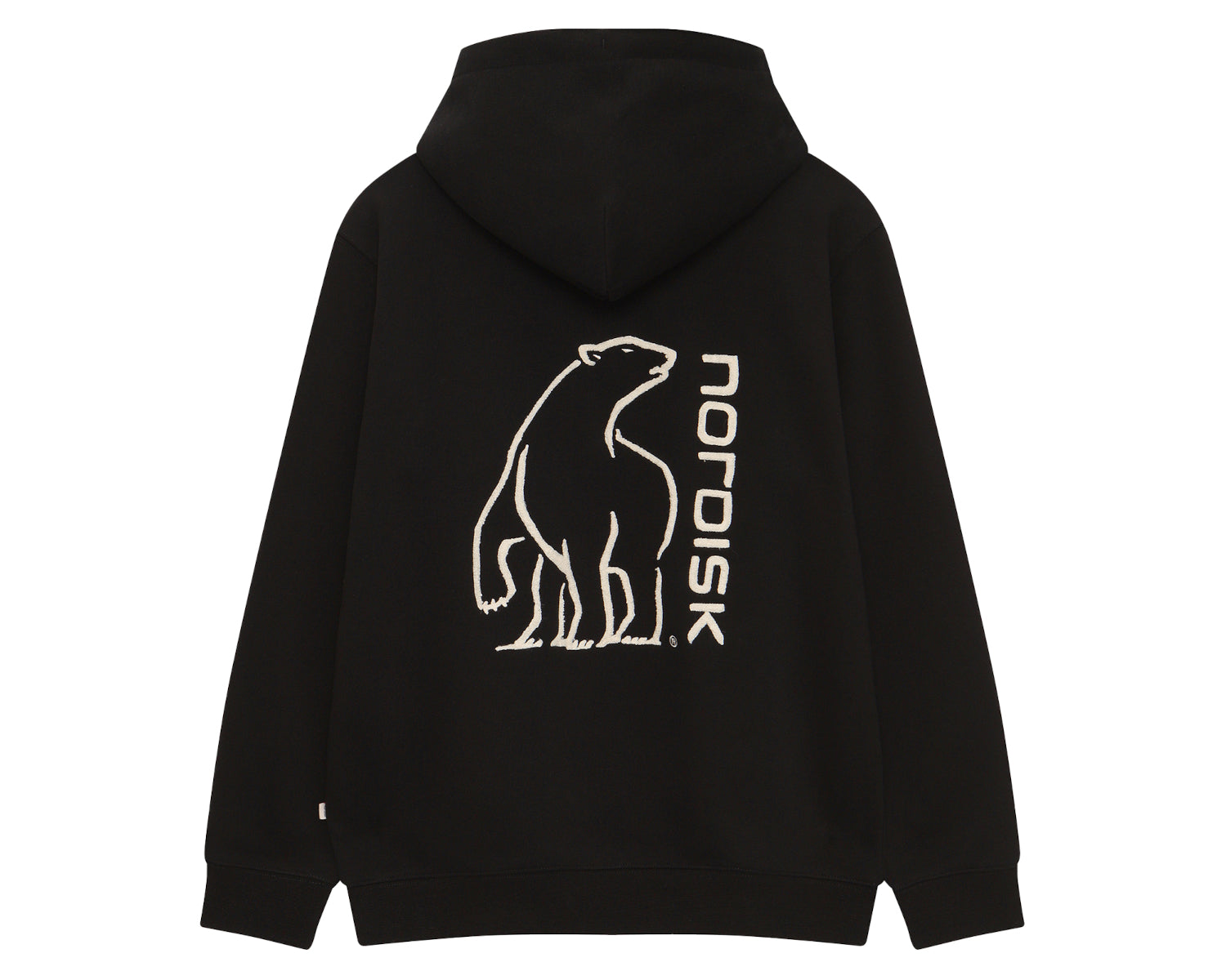 Basic Brushed Hoodie Unisex - Black