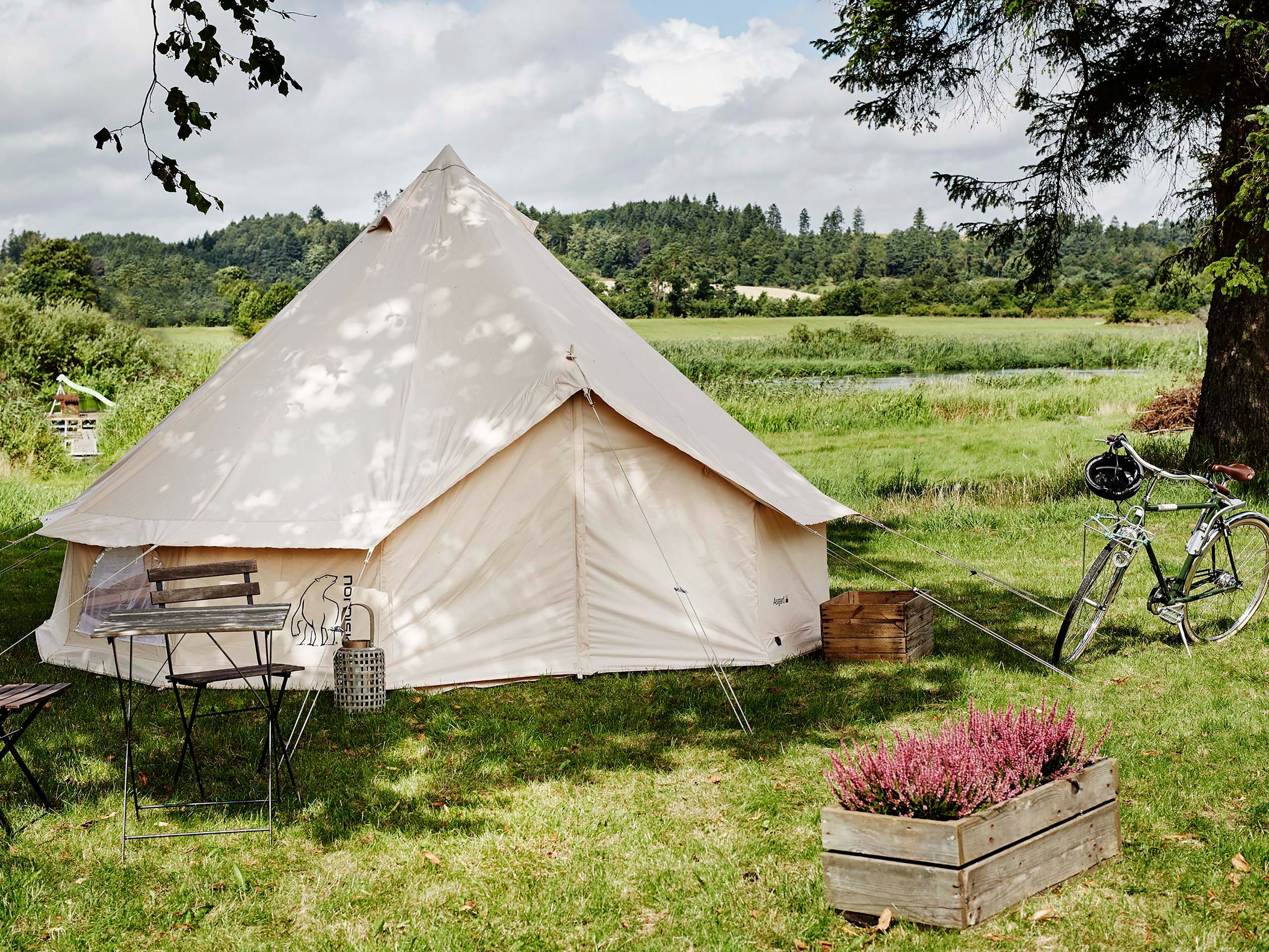 Asgard 12.6 m² glamping tent - 6 person - Natural