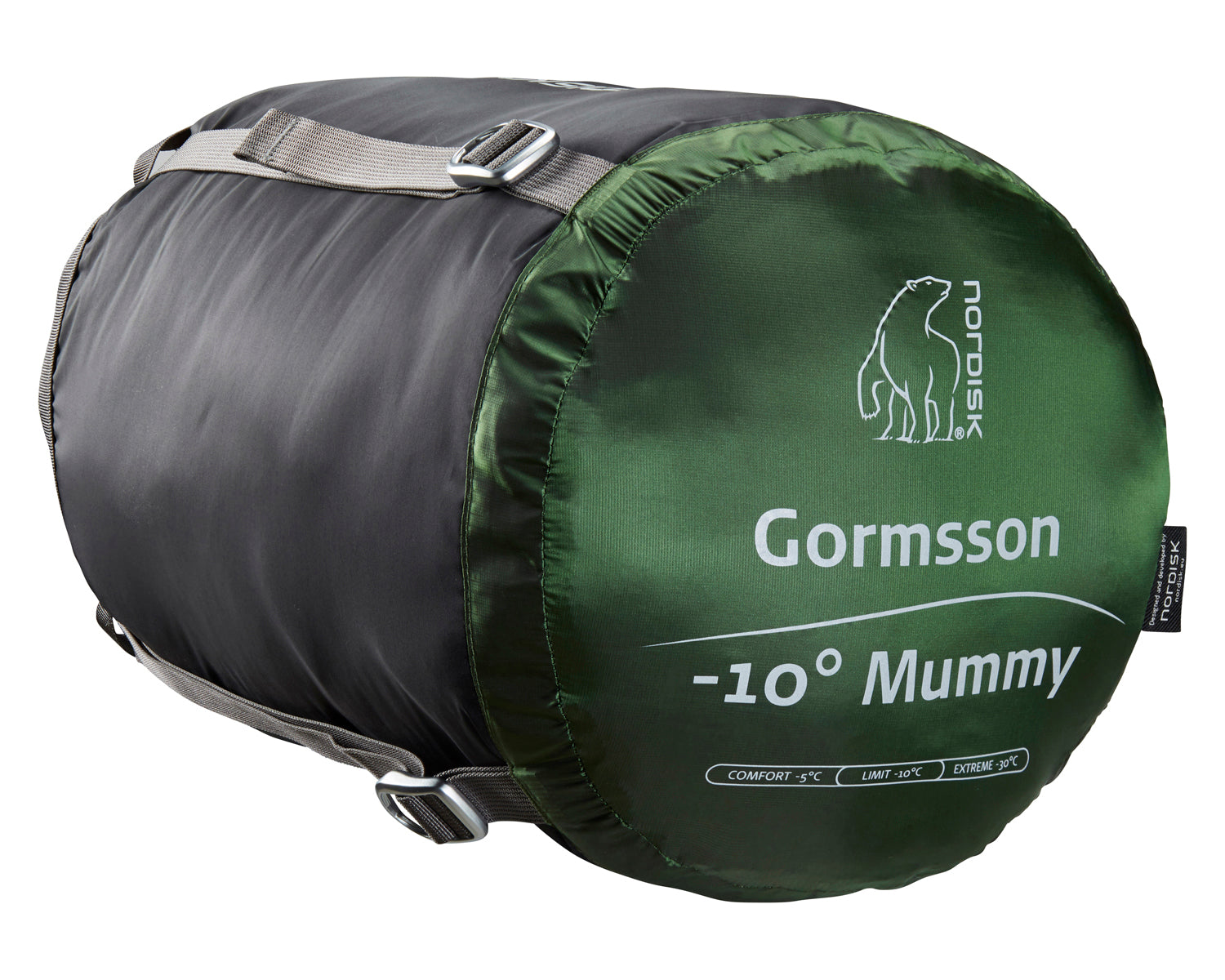 Gormsson -10° Mummy sleeping bag - Artichoke Green/Mustard Yellow/Black