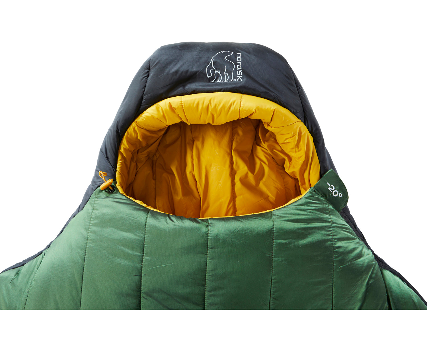 Gormsson -20° Mummy sleeping bag - Artichoke Green/Mustard Yellow/Black