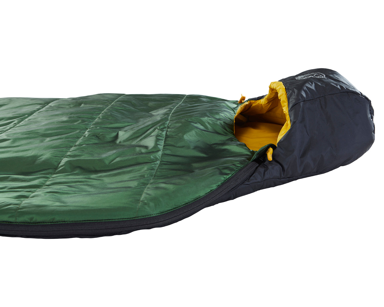 Gormsson 10 Curve sleeping bag Artichoke Green Mustard Yellow Black