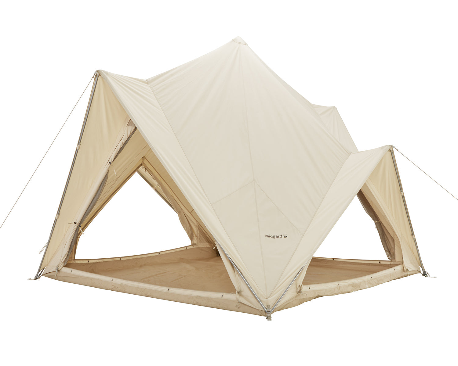 Midgard 9.2 m² glamping tent - 6 person - Natural